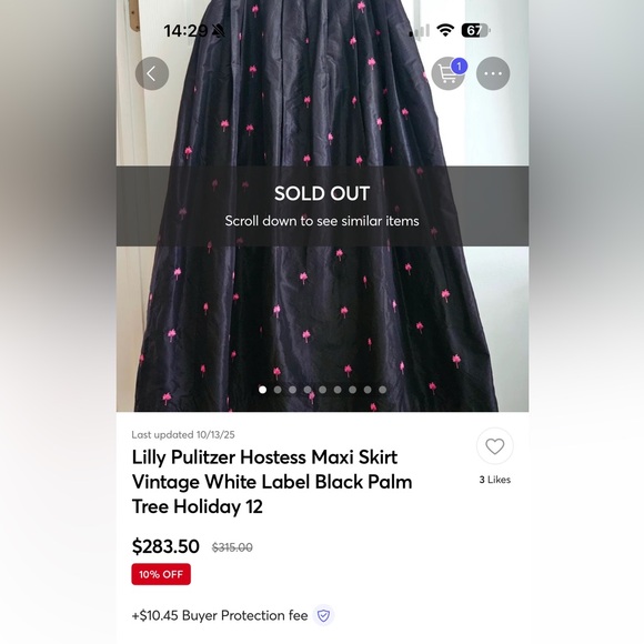 Rare VHTF Lilly Pulitzer Hostess Maxi Vintage White Label Silk Palm Tree Gown - Picture 15 of 16